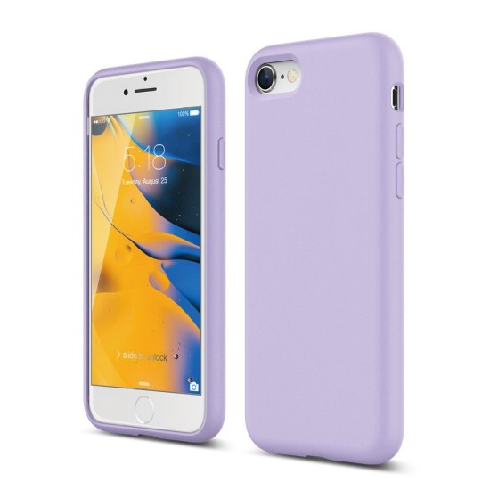 Husa SILKASE pentru Apple iPhone SE 3 2022, SILKASE, culoare light lavender, liquid silicone (SILKASE, iPhone 7) by www.silkase.ro Husa SILKASE pentru Apple iPhone SE 3 2022, SILKASE, culoare light lavender, liquid silicone (iPhone 7, H1290) by www.silkase.ro