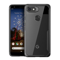Husa SILKASE pentru Google Pixel 3a XL, AntiGravity, AntiShock, transparent/negru