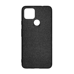 Husa SILKASE pentru Google Pixel 5a, fabric negru Husa SILKASE pentru Google Pixel 5a, fabric negru