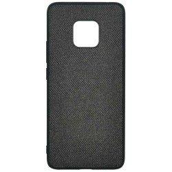 Husa SILKASE pentru Huawei Mate 20 Pro, fabric negru Husa SILKASE pentru Huawei Mate 20 Pro, fabric negru