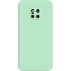 Husa SILKASE pentru Huawei Mate 20 Pro, protectie camera, soft silicon verde menta Husa SILKASE pentru Huawei Mate 20 Pro, protectie camera, soft silicon verde menta