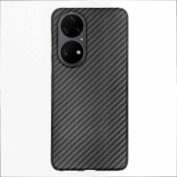 Husa fibra carbon SILKASE pentru Huawei P50, aramid kevlar, negru Husa fibra carbon SILKASE pentru Huawei P50, aramid kevlar, negru