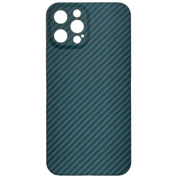Husa fibra carbon SILKASE pentru iPhone 12 Pro, protectie camera, aramid kevlar, pacific blue Husa fibra carbon SILKASE pentru iPhone 12 Pro, protectie camera, aramid kevlar, pacific blue