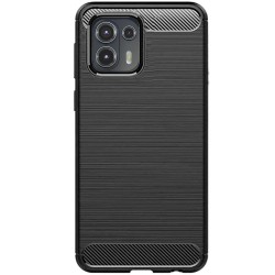 Husa SILKASE pentru Motorola Edge 20 Lite, silicon carbon, culoare negru