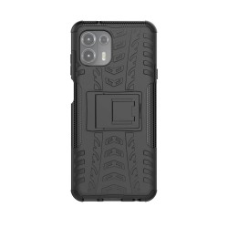 Husa SILKASE pentru Motorola Edge 20 Lite, Armor Stand, plastic/cauciuc, negru Husa SILKASE pentru Motorola Edge 20 Lite, Armor Stand, plastic/cauciuc, negru