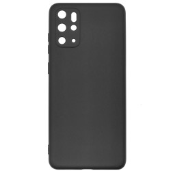 Husa SILKASE pentru Samsung S20 Plus, protectie camera, soft silicon negru