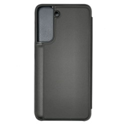 Husa Flip SILKASE pentru Samsung S21 FE, clear view, culoare negru Husa Flip SILKASE pentru Samsung S21 FE, clear view, culoare negru