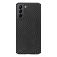 Husa fibra de carbon SILKASE pentru Samsung S21 Plus, aramid kevlar, negru mat (Telefoane Samsung, H1200) by www.silkase.ro