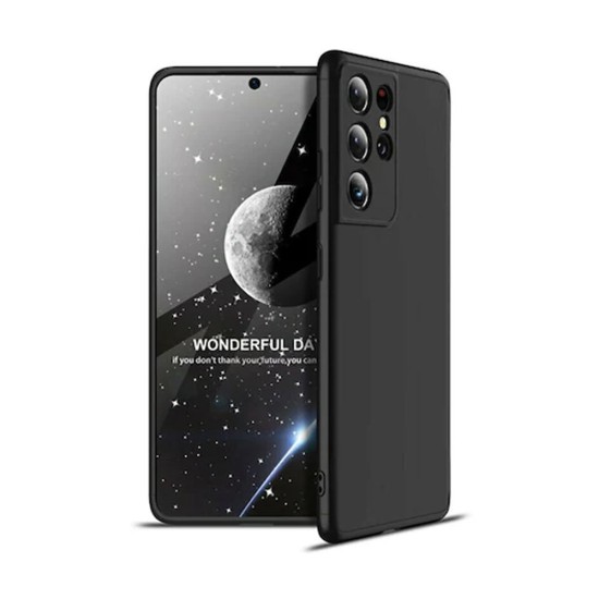 Husa GKK pentru Samsung S21 Ultra, Plastic 360, culoare negru (SILKASE, Telefoane Samsung) by www.silkase.ro Husa GKK pentru Samsung S21 Ultra, Plastic 360, culoare negru (Telefoane Samsung, H1251) by www.silkase.ro