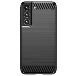 Husa SILKASE pentru Samsung S22, silicon carbon, culoare negru