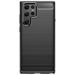 Husa SILKASE pentru Samsung S22 Ultra, silicon carbon, culoare negru Husa SILKASE pentru Samsung S22 Ultra, silicon carbon, culoare negru