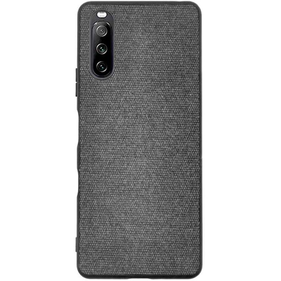 Husa SILKASE pentru Sony Xperia 10 III, fabric, culoare gri (SILKASE, Xperia 10 III) by www.silkase.ro Husa SILKASE pentru Sony Xperia 10 III, fabric, culoare gri (Xperia 10 III, H1110) by www.silkase.ro