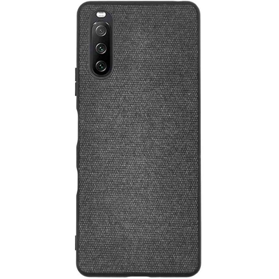 Husa SILKASE pentru Sony Xperia 10 III, fabric, culoare negru (SILKASE, Xperia 10 III) by www.silkase.ro Husa SILKASE pentru Sony Xperia 10 III, fabric, culoare negru (Xperia 10 III, H1118) by www.silkase.ro