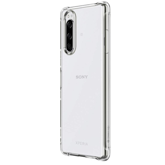 Husa SILKASE pentru Sony Xperia 5, silicon transparent (Xperia 5, H1219) by www.silkase.ro