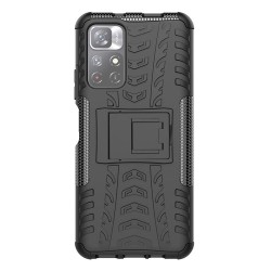 Husa SILKASE pentru Xiaomi Poco M4 Pro/ Redmi Note 11, Armor Stand, plastic/cauciuc, negru Husa SILKASE pentru Xiaomi Poco M4 Pro/ Redmi Note 11, Armor Stand, plastic/cauciuc, negru