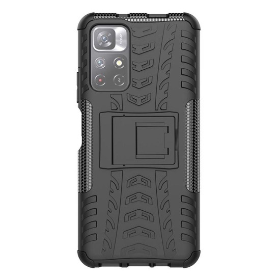 Husa SILKASE pentru Xiaomi Poco M4 Pro/ Redmi Note 11, Armor Stand, plastic/cauciuc, negru (SILKASE, Accesorii Xiaomi) by www.silkase.ro Husa SILKASE pentru Xiaomi Poco M4 Pro/ Redmi Note 11, Armor Stand, plastic/cauciuc, negru (Poco M4 Pro, H1328) by www.silkase.ro