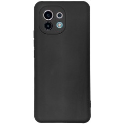 Husa SILKASE pentru Xiaomi Mi 11, protectie camera,soft silicon, culoare negru Husa SILKASE pentru Xiaomi Mi 11, protectie camera,soft silicon, culoare negru