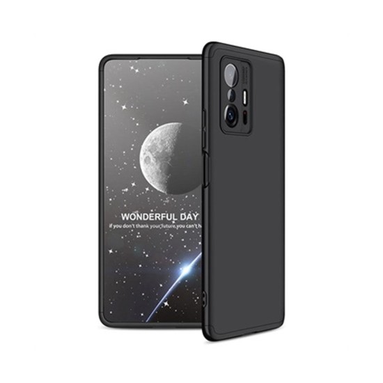 Husa GKK pentru Xiaomi 11T/ 11T Pro, Plastic 360, culoare negru (11T, H1304) by www.silkase.ro