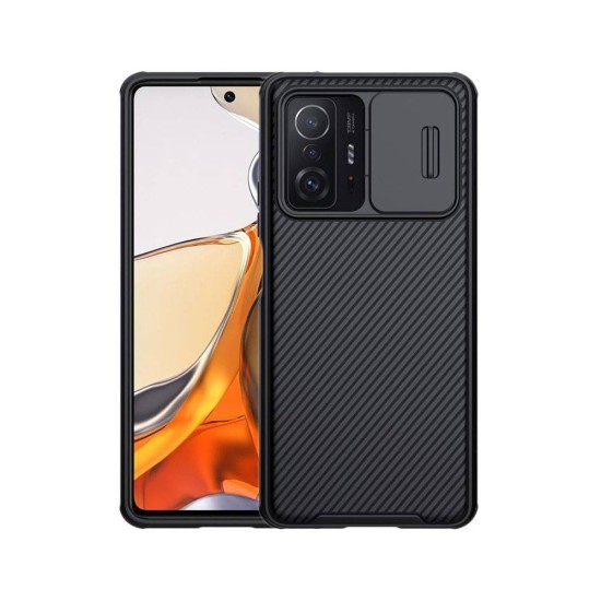 Husa Nillkin pentru Xiaomi 11T/ 11T Pro, camera privacy, plastic negru (11T, H1310) by www.silkase.ro