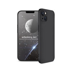 Husa GKK pentru Apple iPhone 13 Mini, Plastic 360, culoare negru Husa GKK pentru Apple iPhone 13 Mini, Plastic 360, culoare negru
