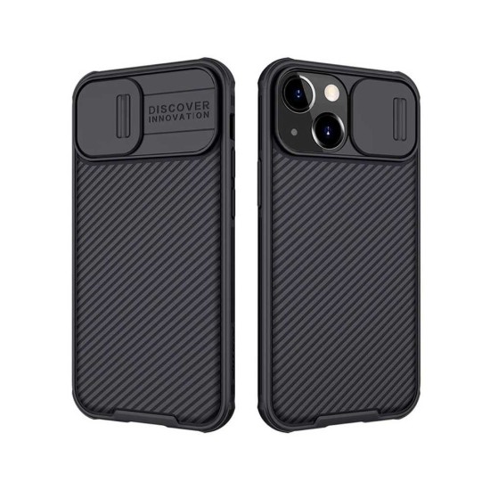 Husa Nillkin pentru Apple iPhone 13 Mini, camera privacy, plastic negru (iPhone 13 Mini, H1312) by www.silkase.ro