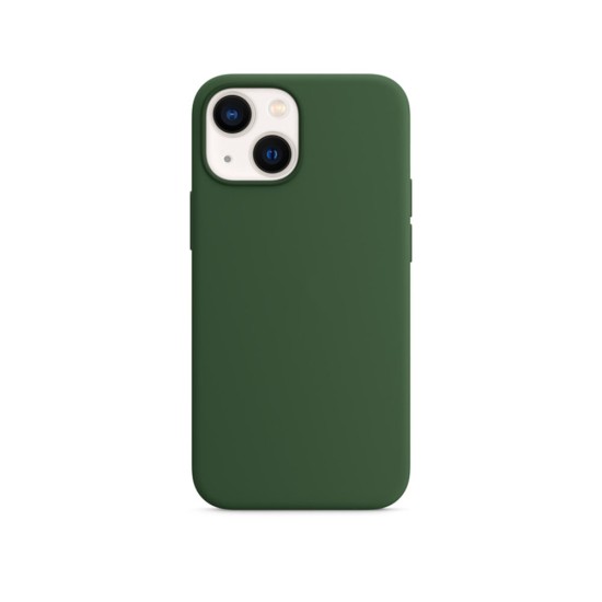 Husa SILKASE pentru Apple iPhone 13 Mini, magcase, soft silicon, culoare verde army (iPhone 13 Mini, H1405) by www.silkase.ro