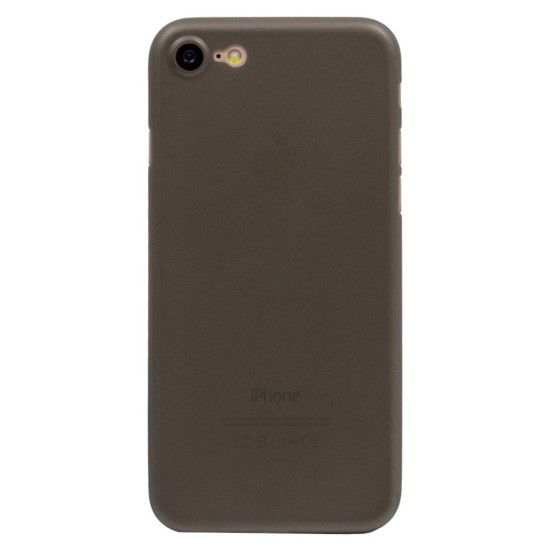 Husa 0.3mm SILKASE pentru iPhone SE 3 2022, subtire, culoare gri, plastic mat (iPhone 7, H1253) by www.silkase.ro