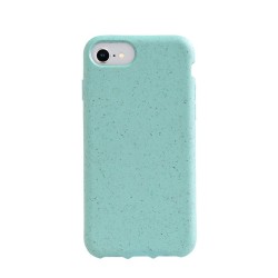 Husa SILKASE pentru iPhone SE 3 2022, biodegradabila, culoare turcoaz