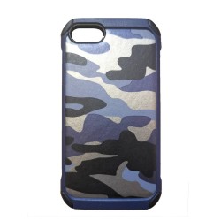 Husa SILKASE pentru iPhone SE 3 2022, Army Military Grade, culoare Camo Albastru