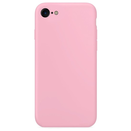 Husa SILKASE pentru iPhone SE 3 2022, Camera protection, culoare roz, soft silicone (iPhone 7, H1277) by www.silkase.ro