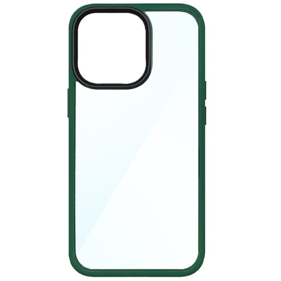 Husa SILKASE pentru Apple iPhone 13 Pro, plastic/cauciuc, transparent/verde army (SILKASE, iPhone 13 Pro) by www.silkase.ro Husa SILKASE pentru Apple iPhone 13 Pro, plastic/cauciuc, transparent/verde army (iPhone 13 Pro, H1474) by www.silkase.ro