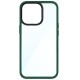 Husa SILKASE pentru Apple iPhone 13 Pro, plastic/cauciuc, transparent/verde army (SILKASE, iPhone 13 Pro) by www.silkase.ro Husa SILKASE pentru Apple iPhone 13 Pro, plastic/cauciuc, transparent/verde army (iPhone 13 Pro, H1474) by www.silkase.ro