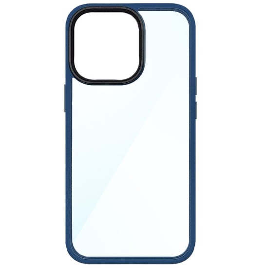 Husa SILKASE pentru Apple iPhone 13 Pro, plastic/cauciuc, transparent/albastru navy (SILKASE, iPhone 13 Pro) by www.silkase.ro Husa SILKASE pentru Apple iPhone 13 Pro, plastic/cauciuc, transparent/albastru navy (iPhone 13 Pro, H1473) by www.silkase.ro