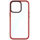 Husa SILKASE pentru Apple iPhone 13 Pro, plastic/cauciuc, transparent/rosu (SILKASE, iPhone 13 Pro) by www.silkase.ro Husa SILKASE pentru Apple iPhone 13 Pro, plastic/cauciuc, transparent/rosu (iPhone 13 Pro, H1472) by www.silkase.ro