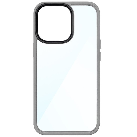 Husa SILKASE pentru Apple iPhone 13 Pro, plastic/cauciuc, transparent/gri (iPhone 13 Pro, H1471) by www.silkase.ro