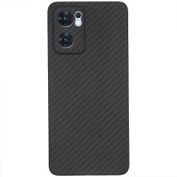 Husa fibra de carbon SILKASE pentru Oppo Reno 7 5G, aramid kevlar, negru mat Husa fibra de carbon SILKASE pentru Oppo Reno 7 5G, aramid kevlar, negru mat