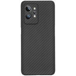 Husa fibra de carbon SILKASE pentru Realme GT 2 Pro, aramid kevlar, negru mat Husa fibra de carbon SILKASE pentru Realme GT 2 Pro, aramid kevlar, negru mat