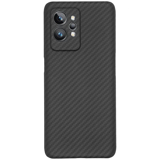 Husa fibra de carbon SILKASE pentru Realme GT 2 Pro, aramid kevlar, negru mat (C35, H1448) by www.silkase.ro