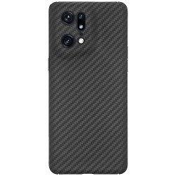 Husa fibra de carbon SILKASE pentru Oppo Find X5 Pro, aramid kevlar, negru mat Husa fibra de carbon SILKASE pentru Oppo Find X5 Pro, aramid kevlar, negru mat