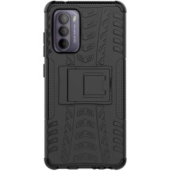Husa SILKASE pentru Motorola Moto G31, G41, Armor Stand, plastic/cauciuc, negru Husa SILKASE pentru Motorola Moto G31, G41, Armor Stand, plastic/cauciuc, negru