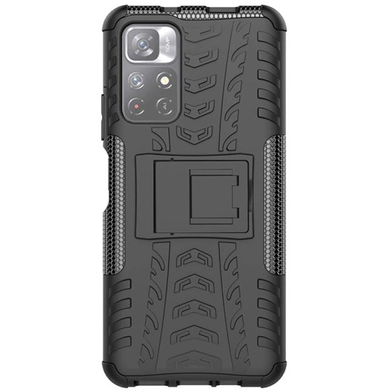 Husa SILKASE pentru Xiaomi Redmi Note 11 Pro 5G, Armor Stand, plastic/cauciuc, negru (SILKASE, Husa Armor Stand) by www.silkase.ro Husa SILKASE pentru Xiaomi Redmi Note 11 Pro 5G, Armor Stand, plastic/cauciuc, negru (Redmi Note 11 Pro 5G, H1435) by www.silkase.ro