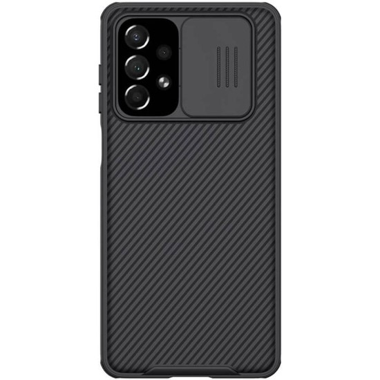 Husa Nillkin pentru Samsung Galaxy A73 5G, camera privacy, plastic negru (, H1429) by www.silkase.ro