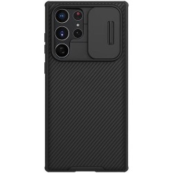 Husa Nillkin pentru Samsung Galaxy S22 Ultra, camera privacy, plastic negru