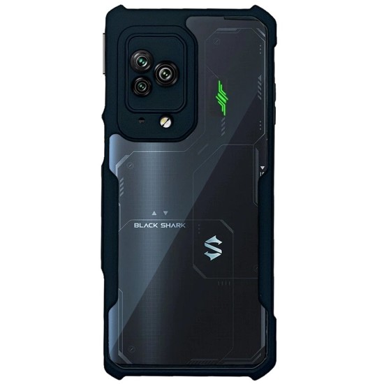 Husa SILKASE pentru Xiaomi BlackShark 5 Pro, camera protection, AntiGravity, AntiShock, negru/transparent (Black Shark 5 Pro, H1460) by www.silkase.ro
