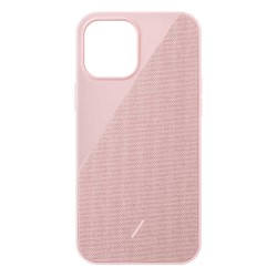 Husa Fabric Native Union Clic Canvas pentru Apple iPhone 12 Pro Max, roz