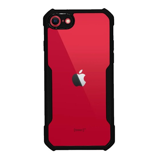 Husa SILKASE pentru Apple iPhone SE3, protectie camera,AntiGravity, AntiShock, negru/transparent (iPhone 7, H1496) by www.silkase.ro