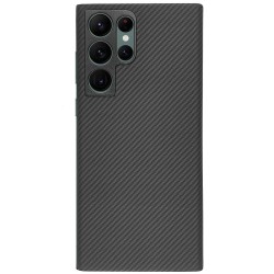 Husa fibra de carbon SILKASE pentru Samsung S22 Ultra, MagSafe, protectie camera metalica, aramid kevlar, negru mat Husa fibra de carbon SILKASE pentru Samsung S22 Ultra, MagSafe, protectie camera metalica, aramid kevlar, negru mat