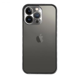 Husa 360 SILKASE pentru Apple iPhone 13 Pro, protectie camera, metal/sticla, argintiu Husa 360 SILKASE pentru Apple iPhone 13 Pro, protectie camera, metal/sticla, argintiu