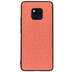 Husa fabric SILKASE pentru Huawei Mate 20 Pro, culoare roz pal Husa fabric SILKASE pentru Huawei Mate 20 Pro, culoare roz pal