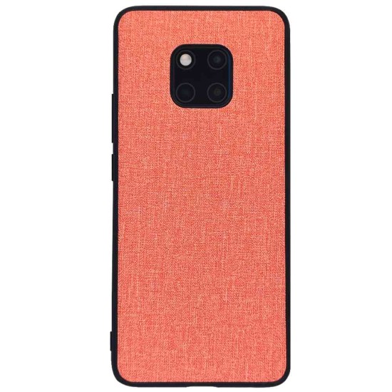 Husa fabric SILKASE pentru Huawei Mate 20 Pro, culoare roz pal (Mate 20 Pro, H1481) by www.silkase.ro